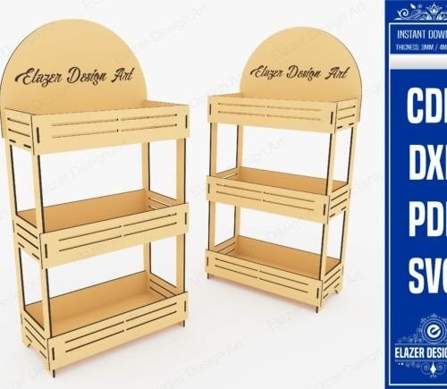 Expositor De Tres Estantes Creativo Digital